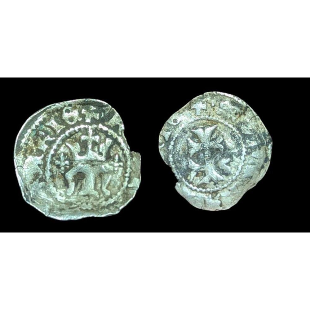 Hungary, Queen Maria, Silver Dinar, ca.1382-1395 AD, Rare!